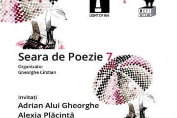 Poeții Adrian Alui Gheorghe și Alexia Plăcintă, invitați la o nouă seară de poezie organizată de Casa de Poezie Light of ink