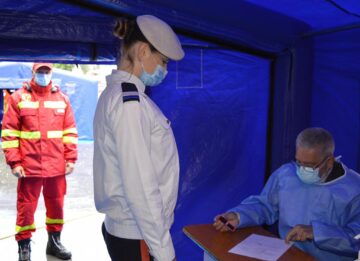 Vaccinare a elevilor de la Colegiul Militar. Foto Georgiana Lupu