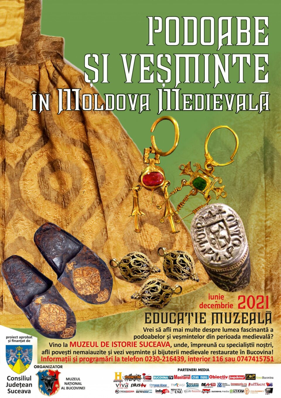 Proiectul educațional „Podoabe și veșminte în Moldova medievală”, la Muzeul de Istorie Suceava