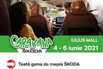 Expoziție de mașini marca Škoda și ateliere de creație pentru copii, la Iulius Mall Suceava