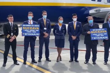 Ryanair a inaugurat zborurile de pe Aeroportul Suceava
