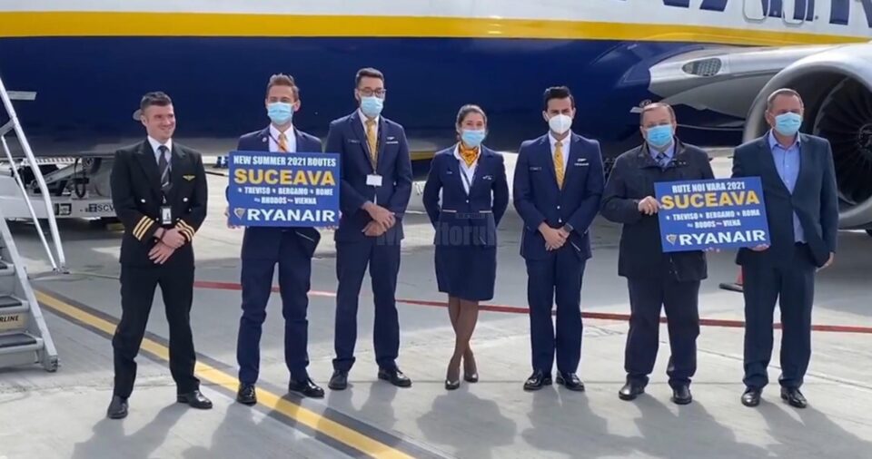 Ryanair a inaugurat zborurile de pe Aeroportul Suceava