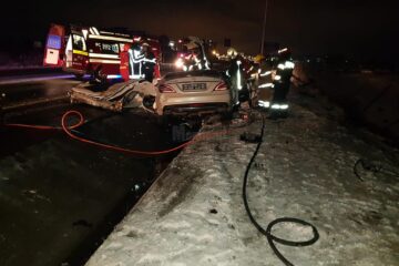 Imagini de coșmar la locul accidentului