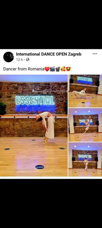 Mara Emilia Frunză, în vârstă de 10 ani, campioană europeană la dans contemporan, titlu obținut în Croația