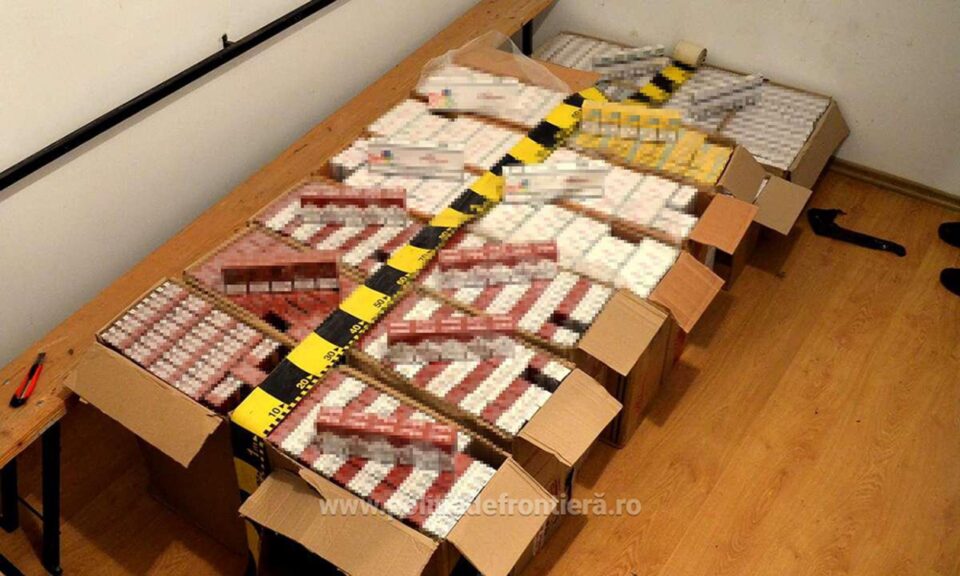 Aproape 10.000 de pachete de țigări reținute la frontiera româno-ucraineană