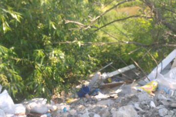 Gunoaie abandonate pe câmp, pe raza satului Șcheia