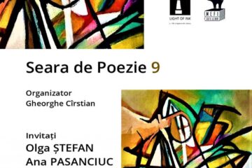Seara de Poezie 9, cu poetele Olga Ștefan & Ana Pasanciuc, sâmbătă