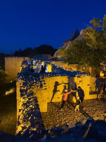 Cetatea de Scaun noaptea, la Noaptea Muzeelor 2021