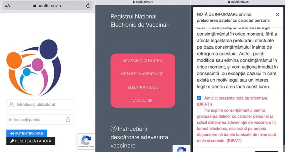 Pașii pentru descărcarea pe telefon a adeverinței electronice de vaccinare anticovid