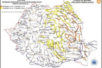 Cod galben și cod portocaliu de inundații pentru râurile din județul Suceava