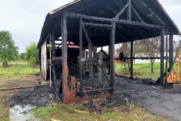 Dezastrul rămas după incendiu