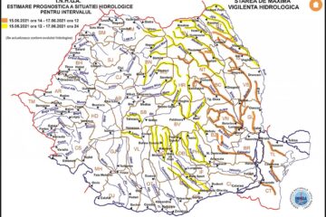 Cod galben și cod portocaliu de inundații pentru râurile din județul Suceava