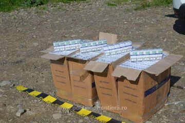 Aproape 10.000 de pachete de țigări de contrabandă, confiscate în doar cinci minute