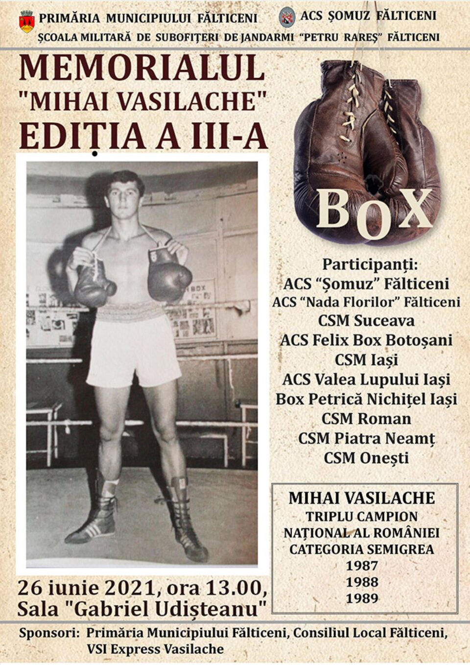 Memorialul „Mihai Vasilache”, la Fălticeni