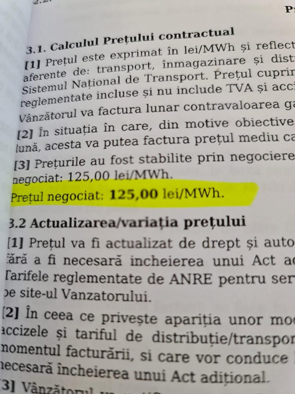 Prețul negociat