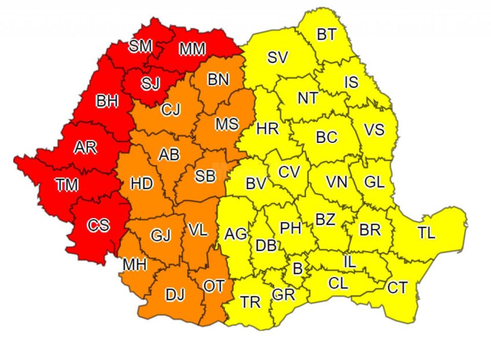 Val de căldură și disconfort termic ridicat în întreaga țară