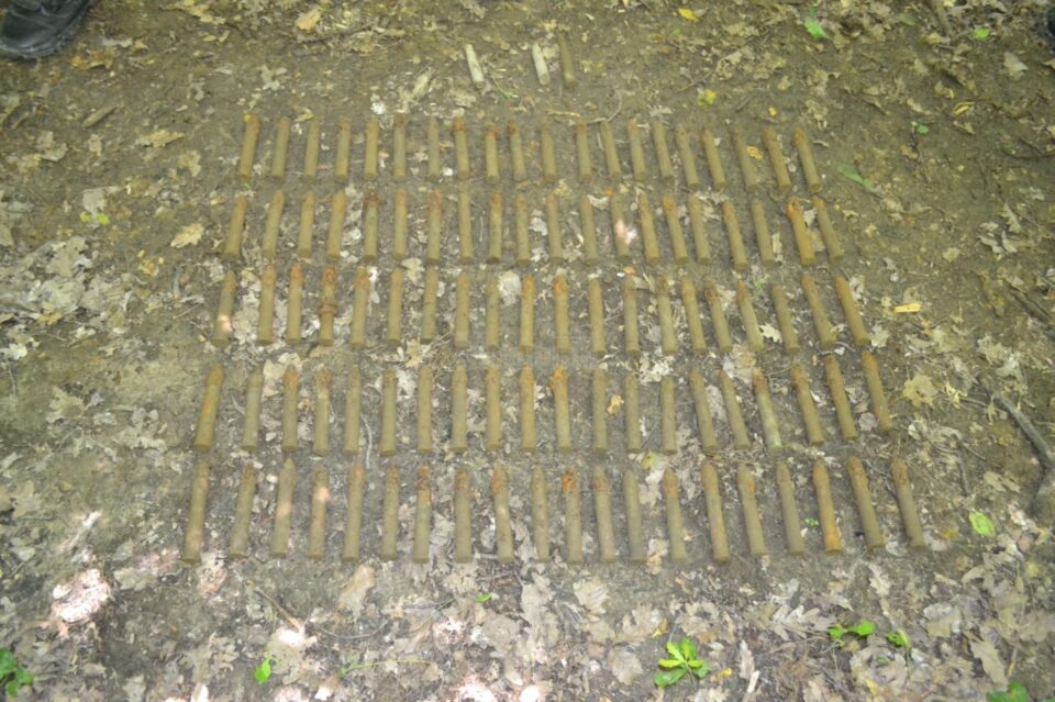 Muniția rusească abandonată la Siminicea