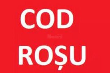 Cod roșu de furtună valabil astăzi până la ora 15:00 în mai multe localități sucevene