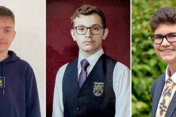Elevi de 10 - Alexandru Constantin Vartolomei, Mihnea Rădășanu și Sabin Vasile Vașcovici