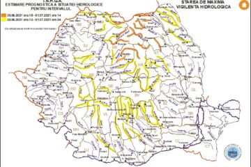 Hidrologii avertizează în privința pericolului de inundații pe râurile din județul Suceava