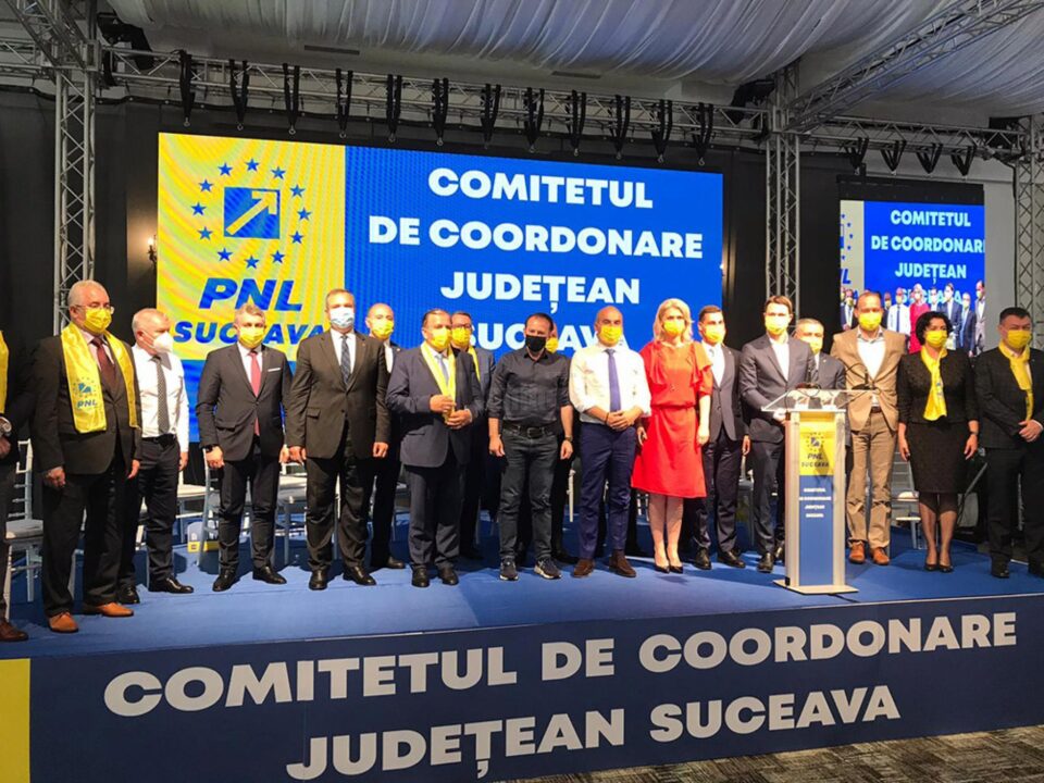 Gheorghe Flutur a fost reales președinte al PNL Suceava în prezența lui Florin Cîțu