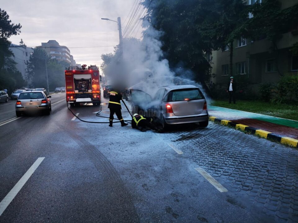 masina incendiu