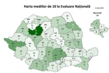 Harta mediilor de 10