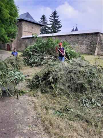 Mănăstirea Zamca, monument istoric ascuns de buruieni și nepăsare, scos la lumină după patru zile de muncă a unor voluntari