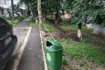 Săpături în cartierul sucevean George Enescu