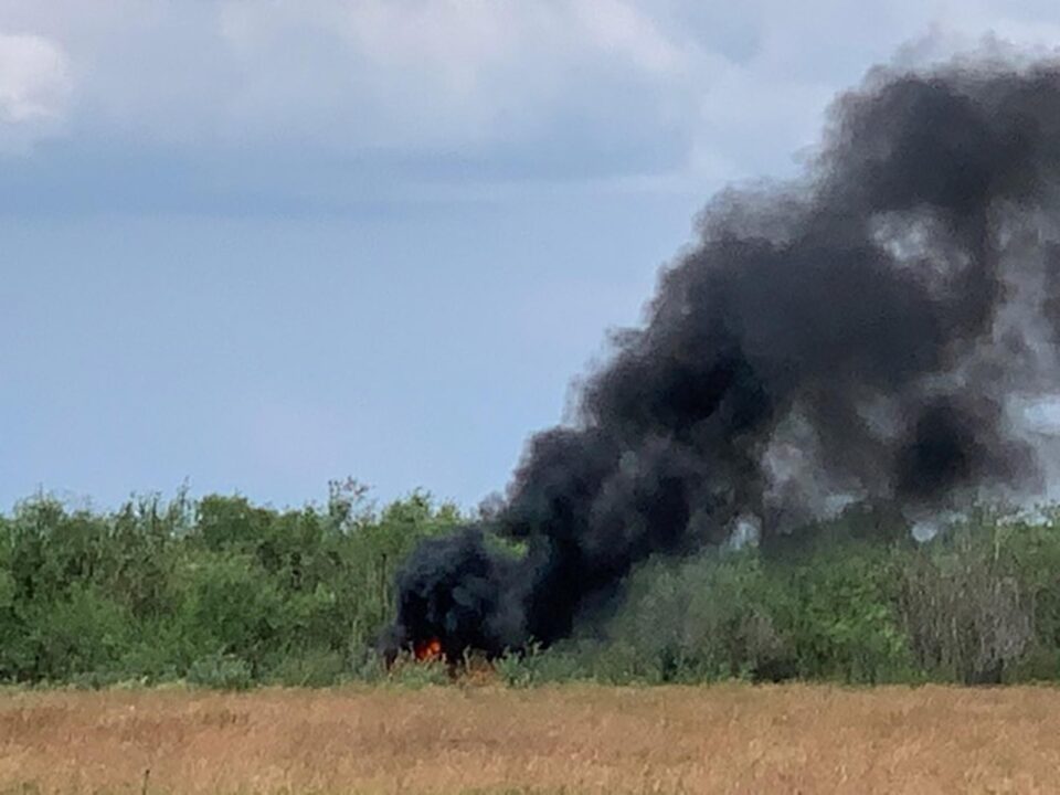 Deșeuri incendiate la Bivolărie
