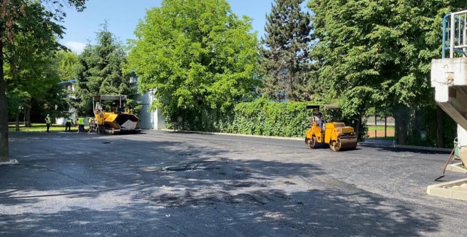 Noua parcare publică de la Sala Sporturilor, cu o suprafață de 2100 de mp