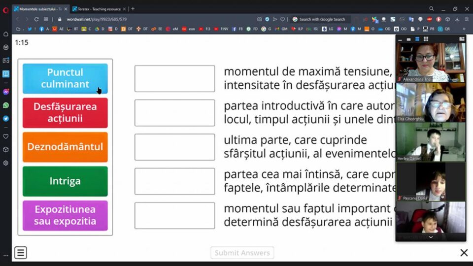 O pânză a poveștilor în cadrul unui proiect european la care participă copii din șase țări