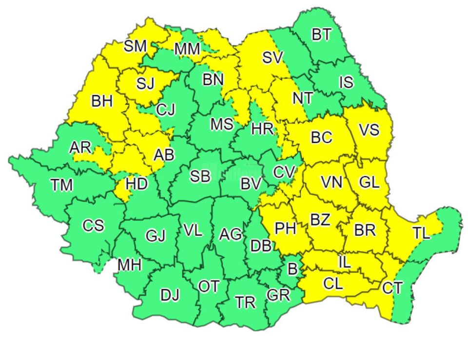 Alerta meteo 11 iulie 2021