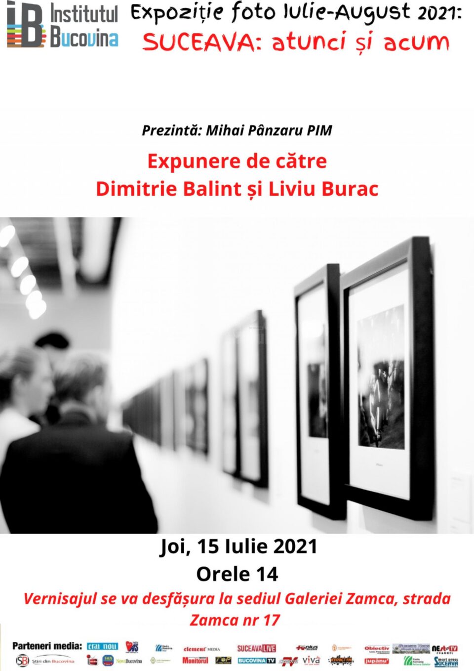 Expoziție de fotografie: „Suceava: atunci și acum”, la Institutul Bucovina Suceava Expoziție de fotografie: „Suceava: atunci și acum”, la Institutul Bucovina Suceava