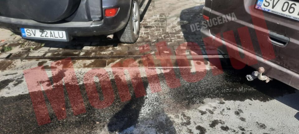 O baltă de ulei a rezultat in urma accidentului de miercuri noapte