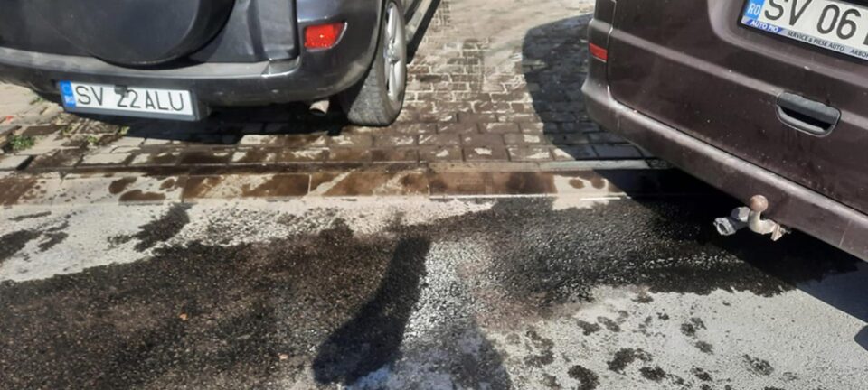 O baltă de ulei a rezultat în urma accidentului de miercuri noapte