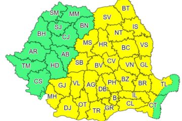 Cod galben de caniculă și disconfort termic ridicat până vineri seara