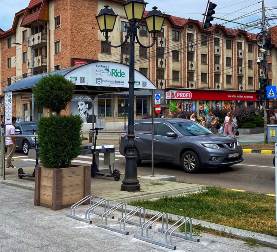 Numărul suporturilor pentru bicicletă, suplimentat în municipiul Suceava
