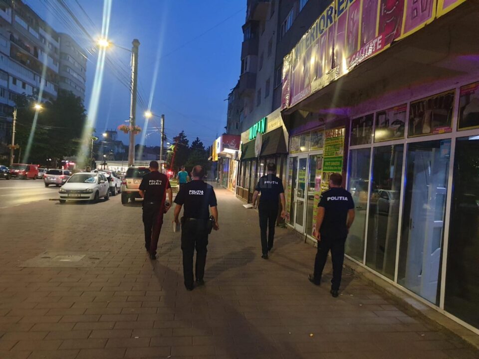 Prezență numeroasă a poliției pe străzi