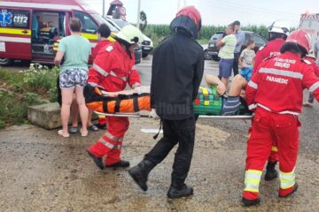 Accident între un autoturism și o autoutilitară
