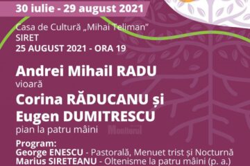 Turneul de concerte „Rădăcini”, organizat de Asociația Klavier ART, ajunge și în cinci localități sucevene