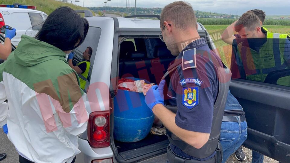 Butoiul cu carne, ridicat de politiști