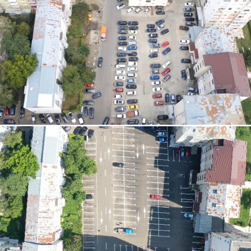 Parcarea din zona Bisericii Sfânta Vineri, reabilitată și extinsă 2