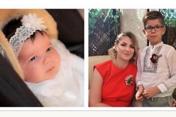 Mama și cei doi îngerași ai familiei Huluță, decedați in urma cumplitului accident de la Bacău