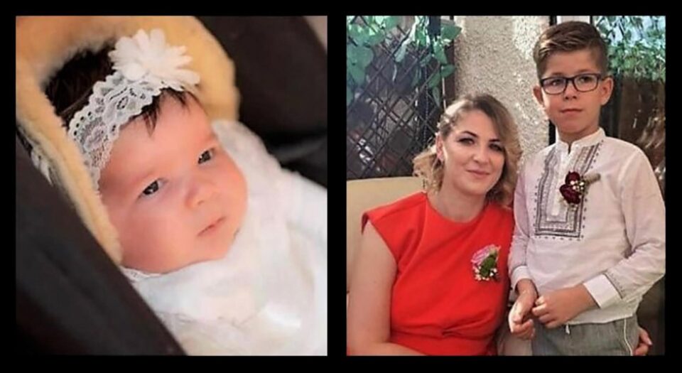 Mama și cei doi îngerași ai familiei Huluță, decedați în urma cumplitului accident de la Bacău