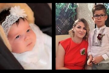 Mama și cei doi îngerași ai familiei Huluță, decedați în urma cumplitului accident de la Bacău