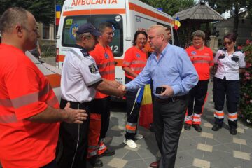 Sirenele ambulanțelor au sunat și la Fălticeni, pentru a marca Ziua Națională a Ambulanței din România