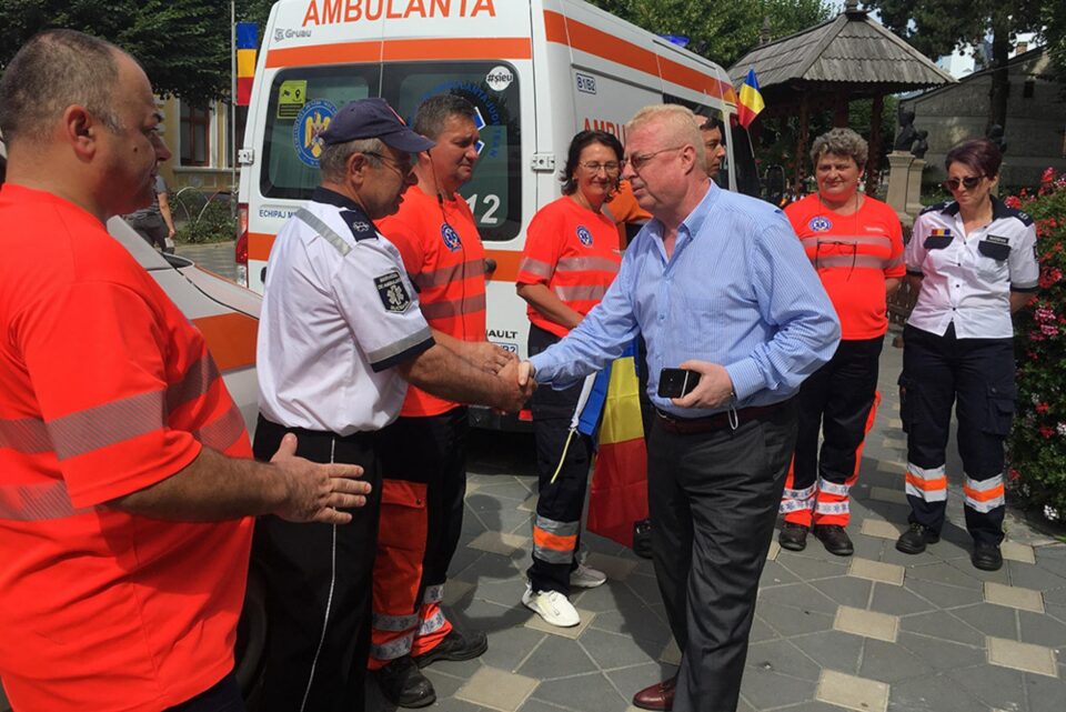 Sirenele ambulanțelor au sunat și la Fălticeni, pentru a marca Ziua Națională a Ambulanței din România
