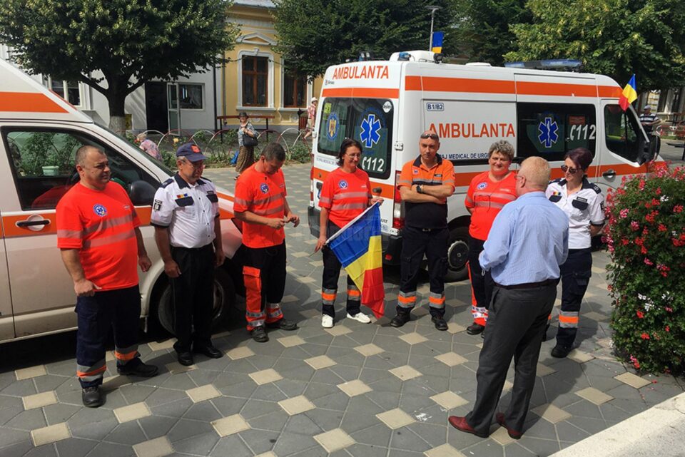 Sirenele ambulanțelor au sunat și la Fălticeni, pentru a marca Ziua Națională a Ambulanței din România