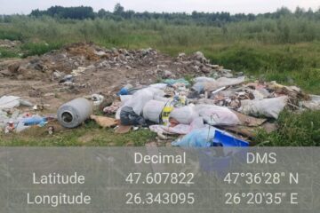 Gunoi aruncat aiurea la Bosanci
